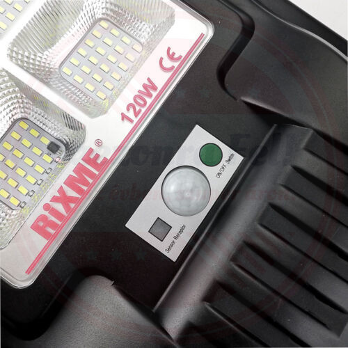 Rixme napelemes szolár kültéri LED lámpa integrált szolár panellel távirányítóval 240LED 120W Rixme napelemes szolár kültéri LED lámpa integrált szolár panellel távirányítóval 240LED 120W