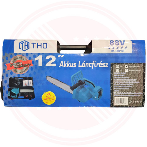 THO Dupla Akkumulátoros 12" Láncfűrész 88V M-9018