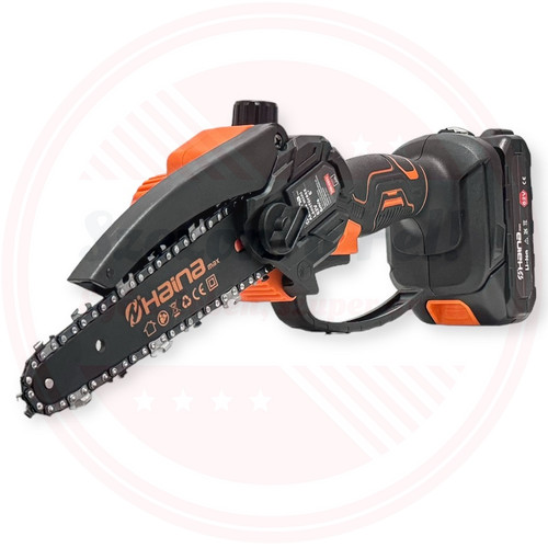 Haina Mini Láncfűrész Automata Olajozás 2db 62V akkuval 2db 6" lánccal HM-6798