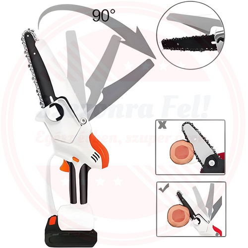 Kraftech iPro Mini Láncfűrész 2db 48V akkuval 3db 6" lánccal KT/BCHS-48iPro
