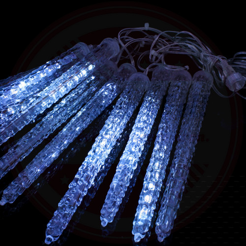 Olvadást imitáló LED jégcsap 30cm Hideg Fehér