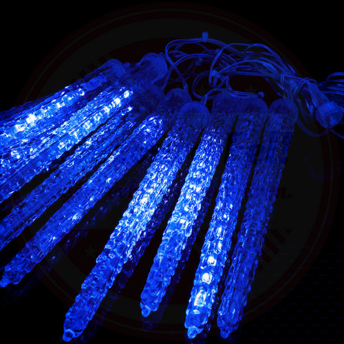 Olvadást imitáló LED jégcsap 50cm Kék