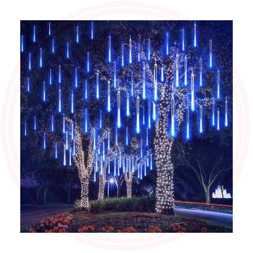 LED Meteor Olvadást imitáló jégcsap 30cm Kék