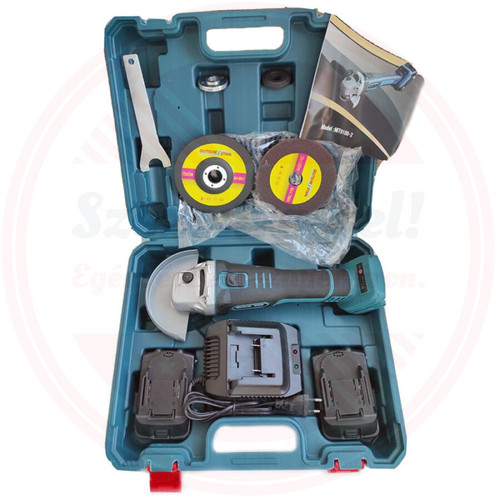 Akkus sarokcsiszoló 2db akkumulátor 125mm MT9100-2 Akkus sarokcsiszoló 2db akkumulátor 125mm MT9100-2