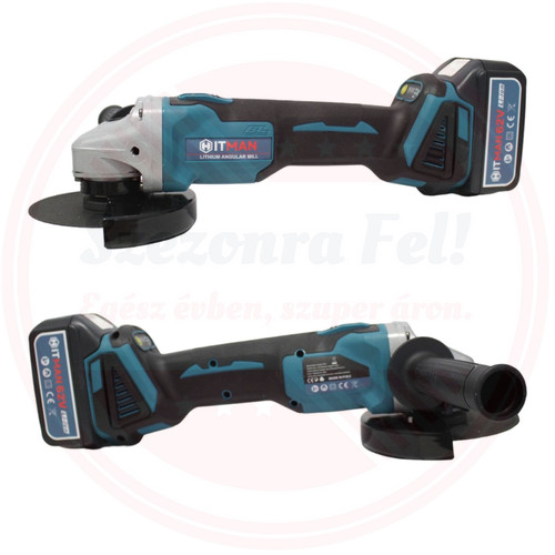 Hitman akkumulátoros sarokcsiszoló 125MM 62V HT/BAG-62V Hitman akkumulátoros sarokcsiszoló 125MM 62V HT/BAG-62V