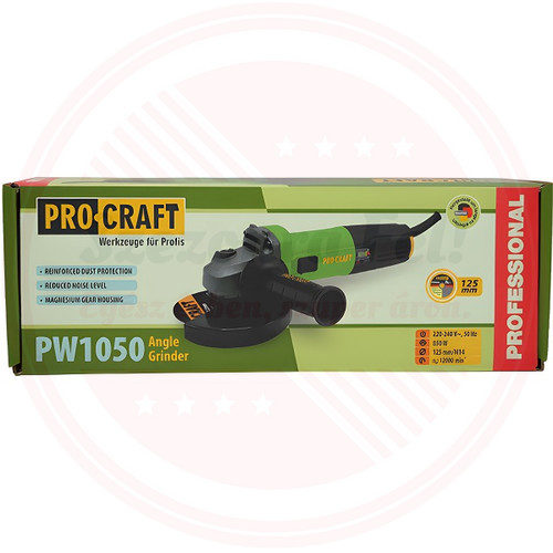 Procraft 850W Sarokcsiszoló 125mm PW1050