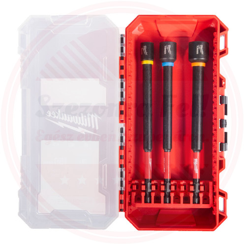 Milwaukee 1/4' HEX Befogású, Mágneses Dugókulcs 150 mm 3 részes - 1 db