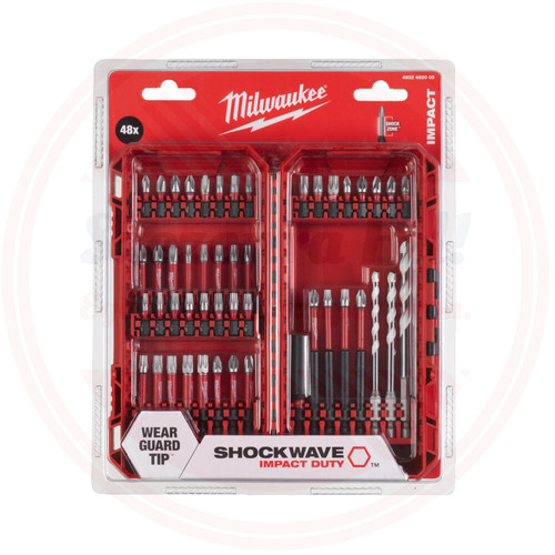 Milwaukee 48 darabos Shockwave készlet 1 db