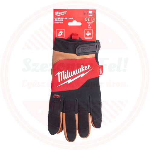 Milwaukee Hibrid bőr védőkesztyű - XL/10 - 1 pár