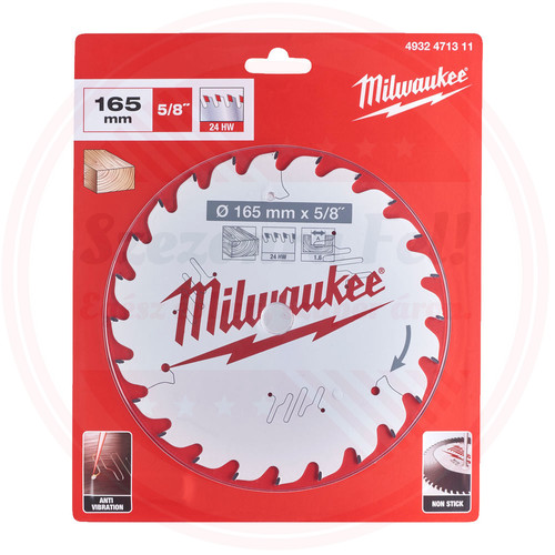 Milwaukee Körfűrészlap hordozható gépekhez (Fához) 165x15.87x1.6x24 ATB - 1 db