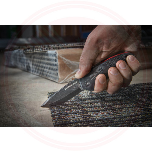 Milwaukee Összecsukható kés sima élű 64 mm, D2 acél, fekete - 1 db Milwaukee Összecsukható kés sima élű 64 mm, D2 acél, fekete - 1 db