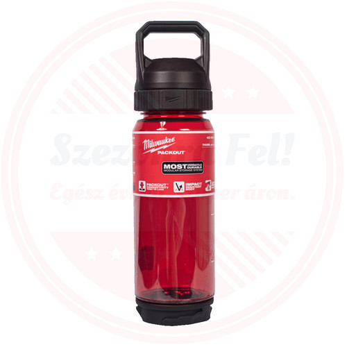 Milwaukee PACKOUT™ Műanyag Kulacs piros 740 ml - 1 db