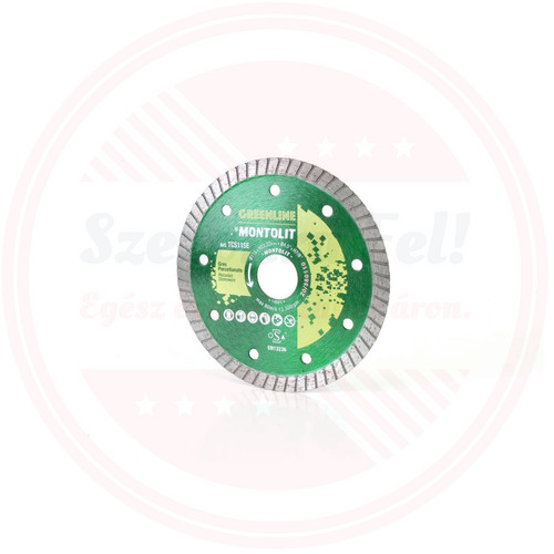 MONTOLIT TCS115E TUR.D.gyémánt tárcsa kerámiához O 115 mm