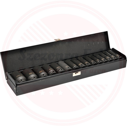 YATO Dugókulcs készlet gépi 1/2 col 15 részes hosszú 10-32 mm ~ YATO Dugókulcs készlet gépi 1/2 col 15 részes hosszú 10-32 mm ~