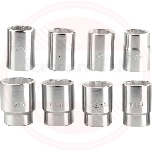 KrafTech 21 Darabos 3/4"-os Meghajtású Króm Dugókulcs Készlet HB-6889