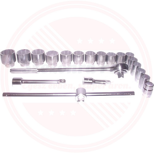 KrafTech 21 Darabos 3/4"-os Meghajtású Króm Dugókulcs Készlet HB-6889