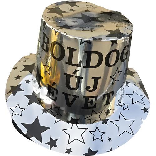 Boldog Új Évet Feliratos Cilinder Ezüst