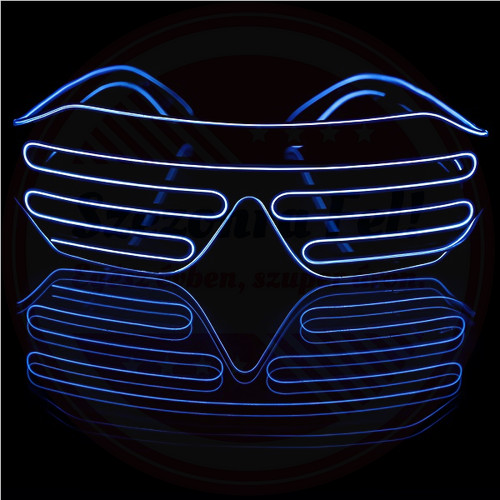 LED Világító Party Szemüveg Kék