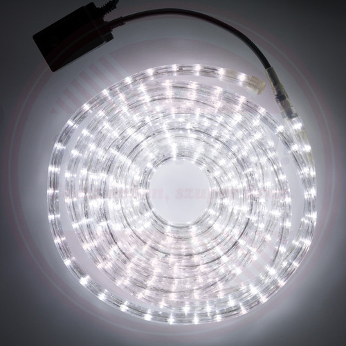 LED Fénytömlő VASTAG 10m Hideg Fehér 8 Program