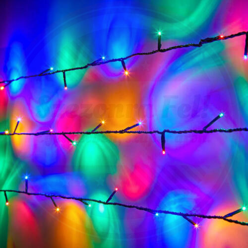 Fényfüzér 100LED Égősor Színes Toldható 7M kültéri/beltéri