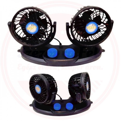 Kettős 12 V-Os Mars X616 Autóventilátor KE23-254 Kettős 12 V-Os Mars X616 Autóventilátor KE23-254