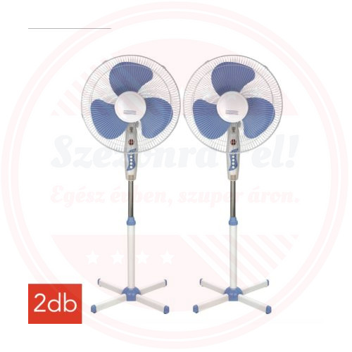 2db Álló Ventilátor 40cm-es 40W Jelzőfénnyel