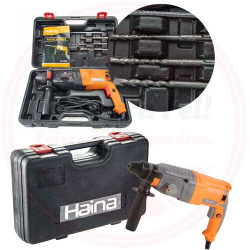 Haina Fúrókalapács Ütvefúró 800W SDS+ Fúró Kalapács Vésőgép H-1044 Haina Fúrókalapács Ütvefúró 800W SDS+ Fúró Kalapács Vésőgép H-1044