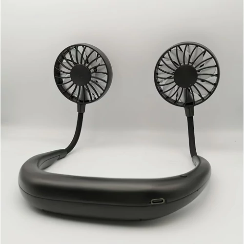 Hordozható nyakventilátor – USB tölthető, 360°-ban állítható nyakba akasztható ventilátor