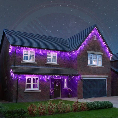 Jégcsap LED Fényfüzér 5m-25m Lila