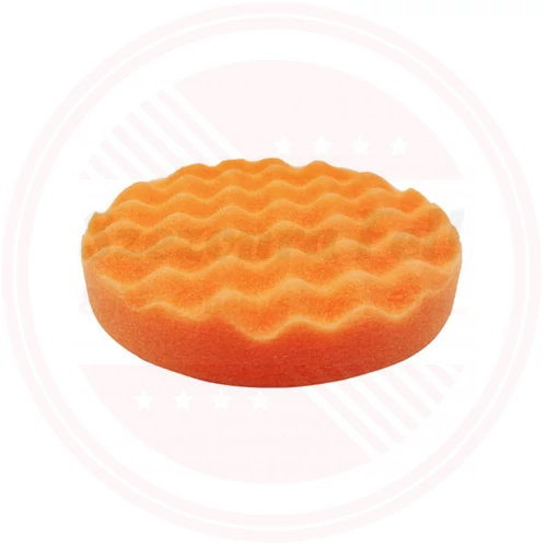 Polírozó korong szivacs narancssárga hullámos 125mm