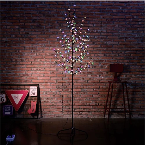 LED Dekorációs Fa 130cm Színes