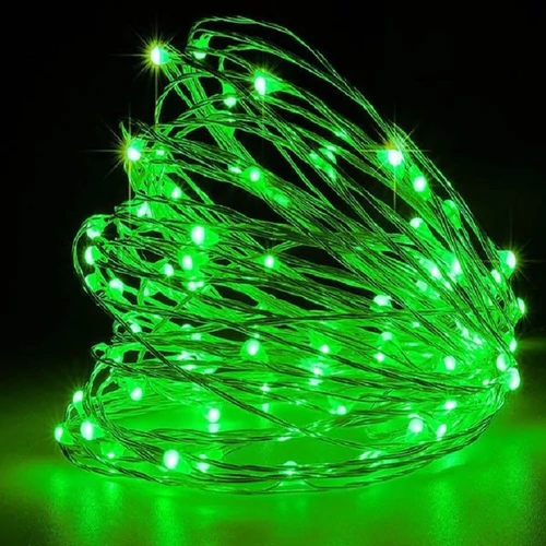 LED elemes fényhuzal 3-10M vízálló Zöld 8 Program