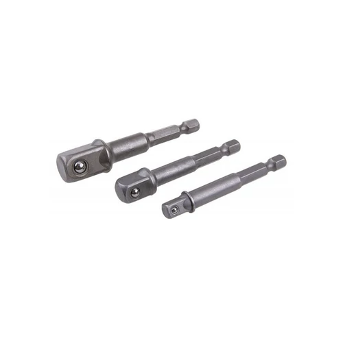 Átalakító adapter hatszögbefogással 3 részes 1/4&quot; 3/8&quot; 1/2&quot;
