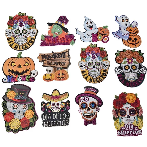12 darabos Akasztós Halloween Dekoráció Szett