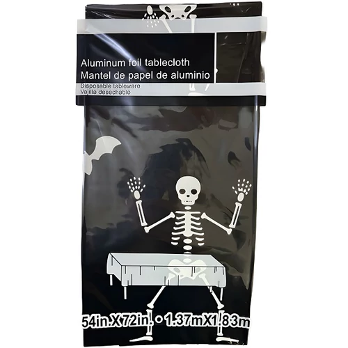 Asztalterítő Csontváz Mintás Halloween dekoráció