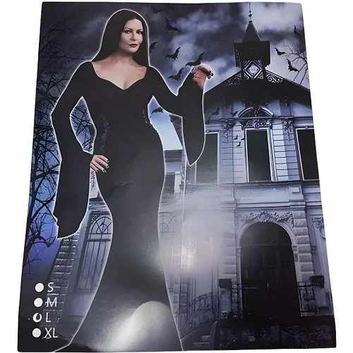 Morticia Addams Jelmez L-es Méretben-Halloween, Farsang