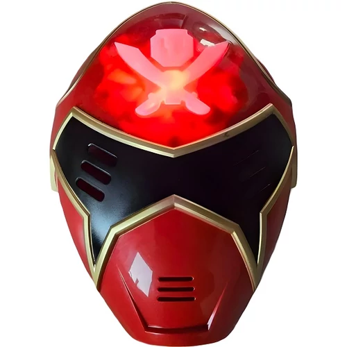 Világítós Power Rangers Piros Maszk-Halloween, Farsangi jelmezhez