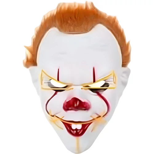 Világítós Pennywise Maszk Narancssárga-Halloween, Farsangi jelmezhez