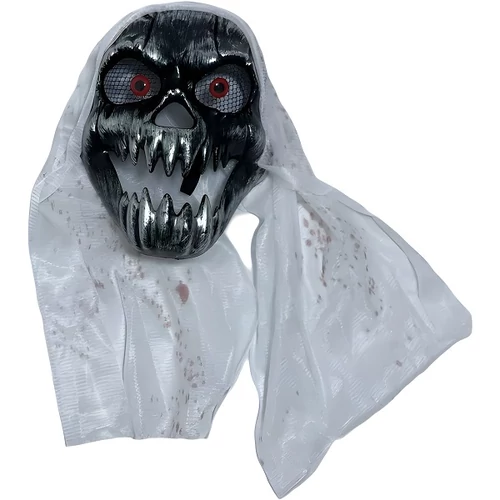 Rémisztő Csonváz Álarc Ezüst-Halloween, Farsangi jelmezhez