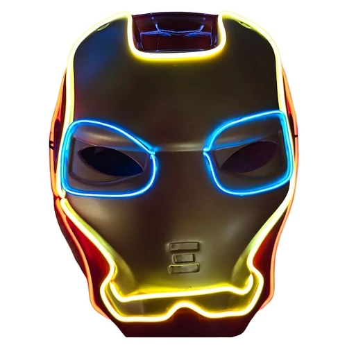 Világító Vasember Maszk – Marvel, Halloween és Farsangi Jelmezhez