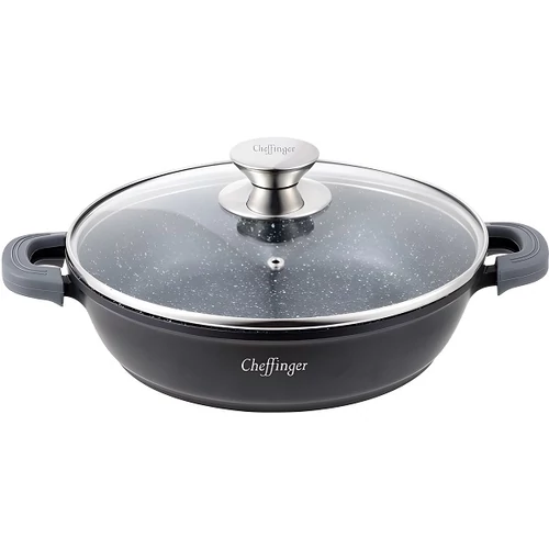 Cheffinger Márvány Bevonatú 32cm Lábas Fedővel CF-SC32