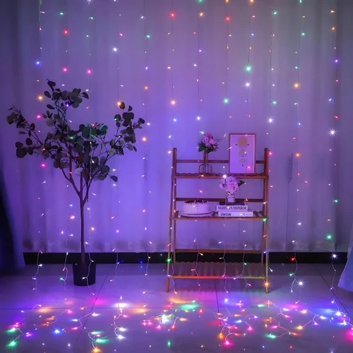Fényfüggöny 2mx2m SZÍNES 270 LED