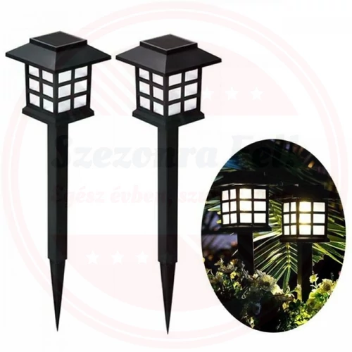 4 Db Napelemes LED-Es Leszúrható Kerti Lámpa X17