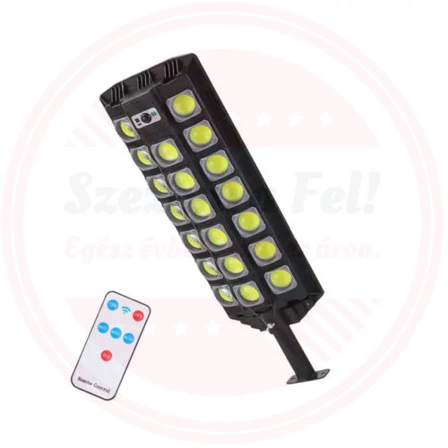 Napelemes szolár COB LED kültéri lámpa integrált szolár panellel távirányítóval 20db COB 300W W7100B-7