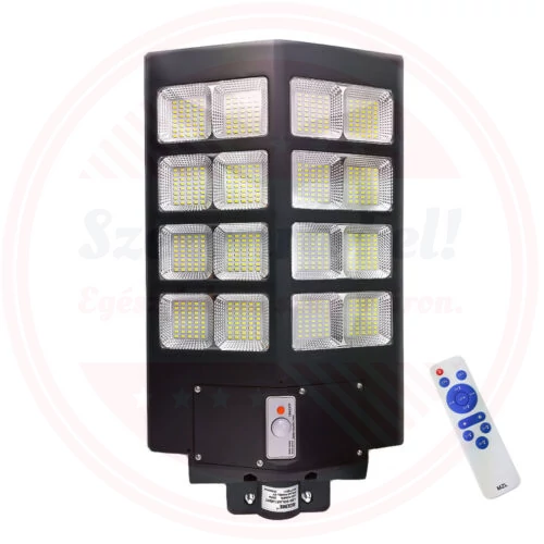 Rixme napelemes szolár kültéri LED lámpa integrált szolár panellel távirányítóval 640LED 320W