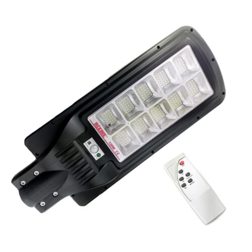 Rixme napelemes szolár kültéri LED lámpa integrált szolár panellel távirányítóval 240LED 120W