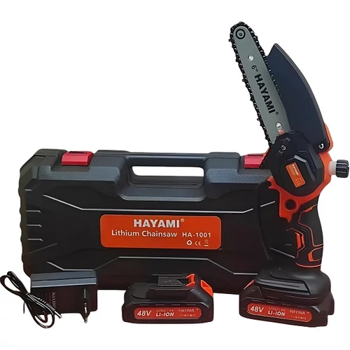 Hayami 6&quot; Akkumulátoros Láncfűrész 2 db Akkumulátorral 48V HA-1001