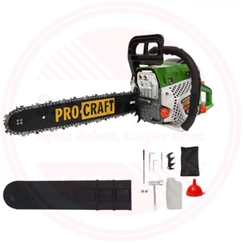 Procraft Benzines 16&quot; Láncfűrész, 4,2 lóerő GS-52T 52cm3