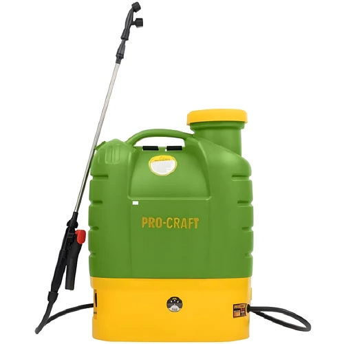 Procraft elektromos akkumulátoros háti permetezőgép 16 literes