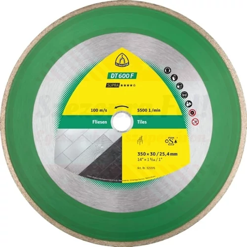 DT600F Gyémántkorong 300x2x30